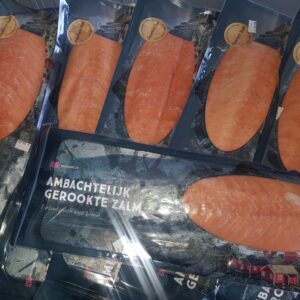 Gerookte zalmfilet gesneden 900 gr.